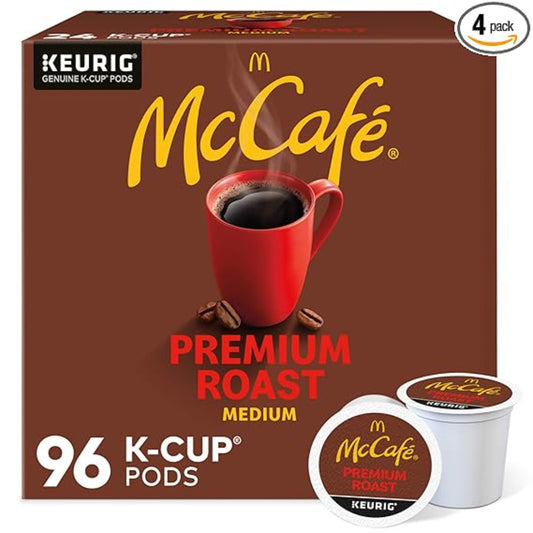 McCafe Premium Roast Coffee, Keurig Single Serve K-Cup Pods, Medium Roast, 96 Count